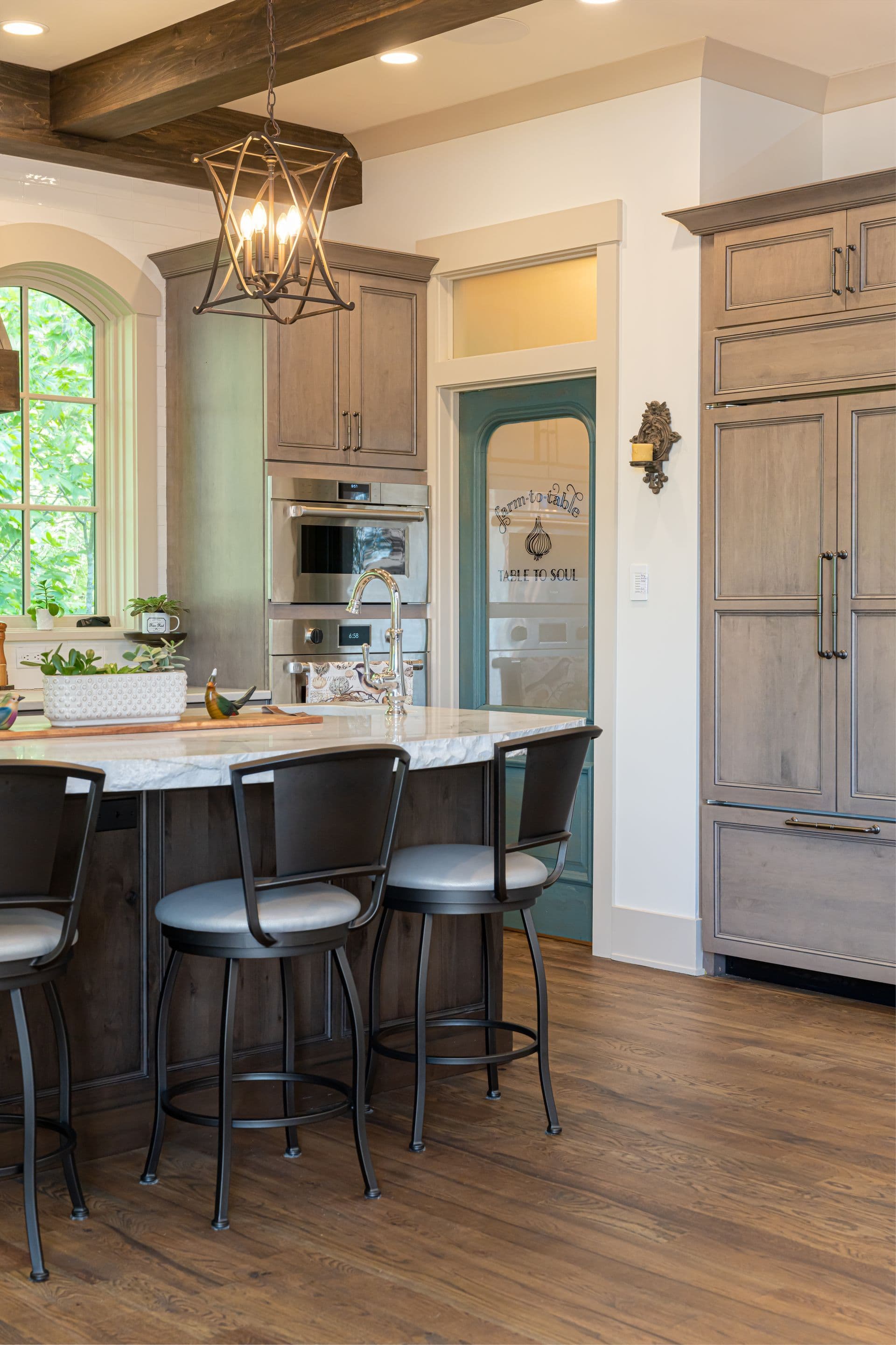 Kitchen cabinetry and counter detail
