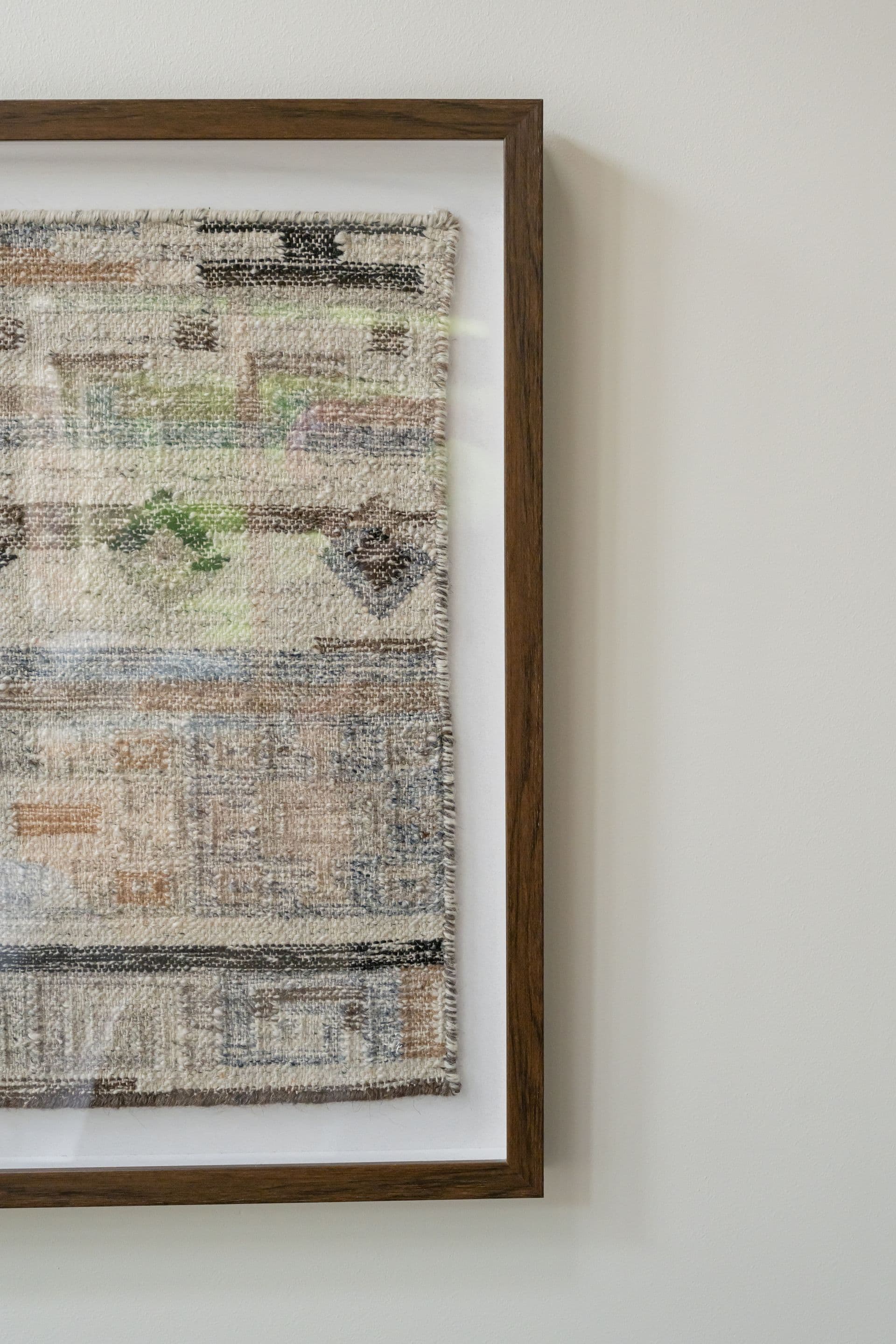 Framed map adding a personal finishing touch to the retreat