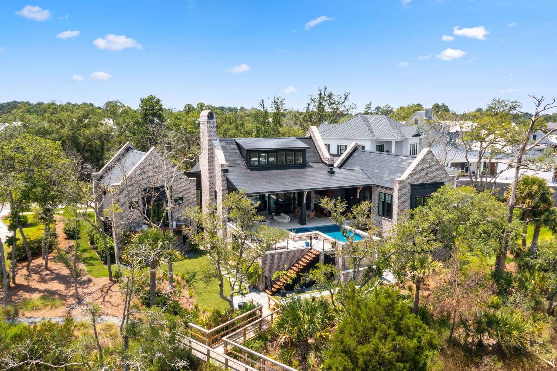 Garden and outdoor living at the island home